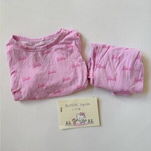 Posh peanut pastel Barbie pj set